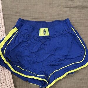 Blue and Yellow Women's Athletic Shorts free people